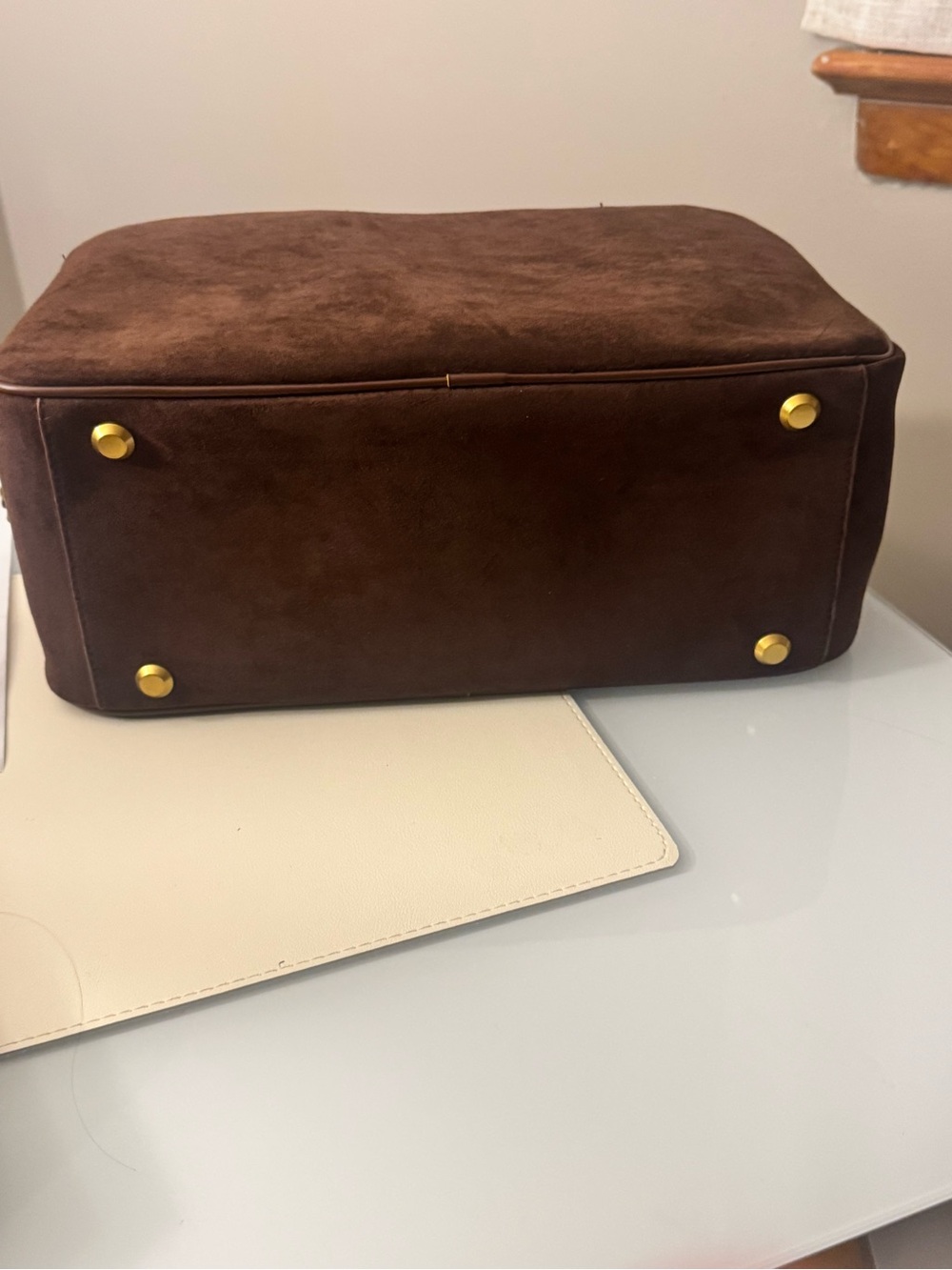 Gorgeous Brown faux Suede shoulder Bag-NWT - Picture 8 of 13